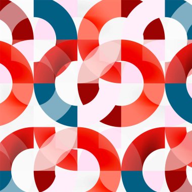 Modern geometrik desen tasarım gri arka plan üzerinde renkli halkalar