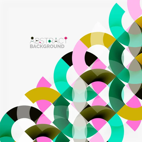 Modern geometrik desen tasarım gri arka plan üzerinde renkli halkalar