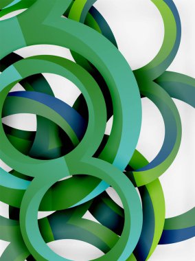 Vektör 3d yüzük tasarım arka plan