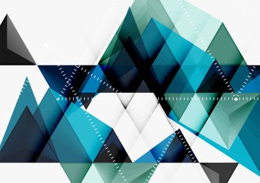 Üçgen düşük Poli vektör a4 boyutu geometrik soyut şablonu