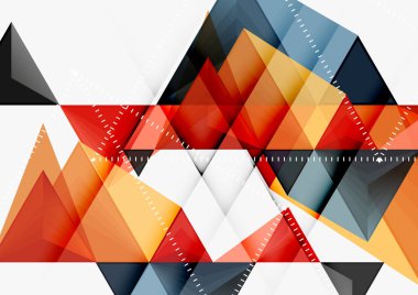 Üçgen düşük Poli vektör a4 boyutu geometrik soyut şablonu