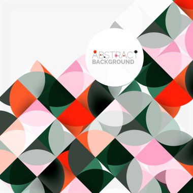 Modern geometrik arka plan daire