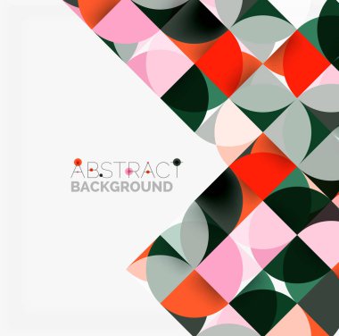 Modern geometrik arka plan daire