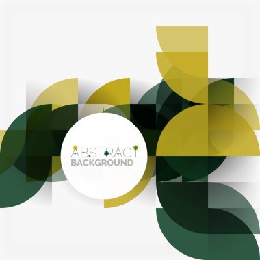 Modern geometrik arka plan daire