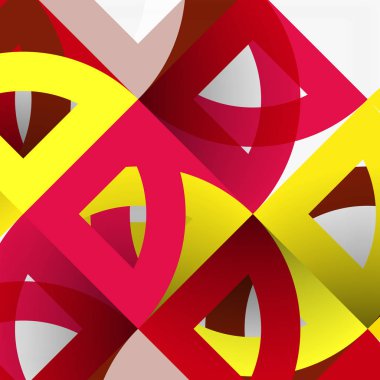 Kağıt daire kesim, mozaik mix geometrik desen tasarım