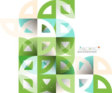 Kağıt daire kesim, mozaik mix geometrik desen tasarım