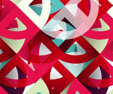 Kağıt daire kesim, mozaik mix geometrik desen tasarım