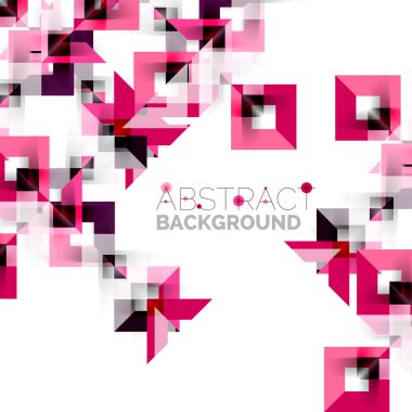 Beyaz Modern kare geometrik desen tasarım