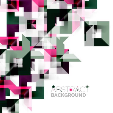 Beyaz Modern kare geometrik desen tasarım