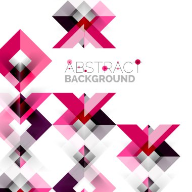 Beyaz Modern kare geometrik desen tasarım