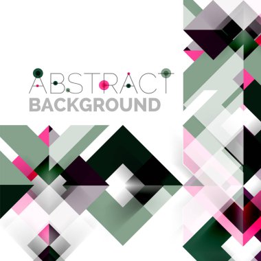 Beyaz Modern kare geometrik desen tasarım