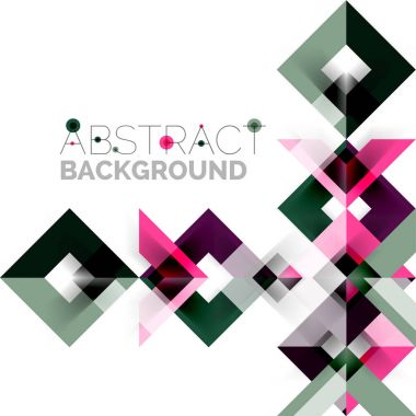 Beyaz Modern kare geometrik desen tasarım