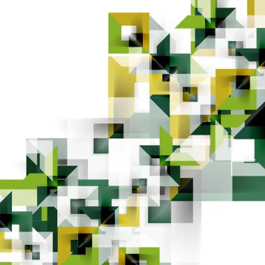 Beyaz Modern kare geometrik desen tasarım