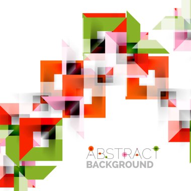 Beyaz Modern kare geometrik desen tasarım