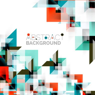 Beyaz Modern kare geometrik desen tasarım