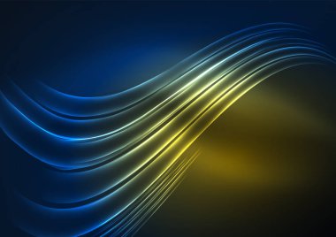 parlayan futuristik çizgiler