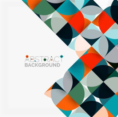 Modern geometrik arka plan daire