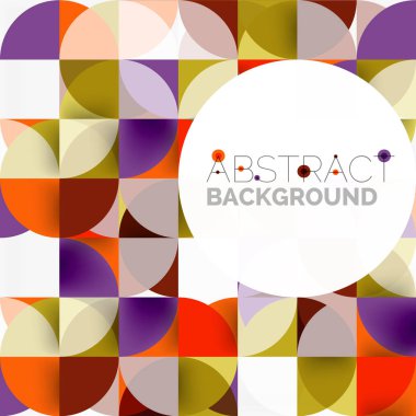 Modern geometrik arka plan daire