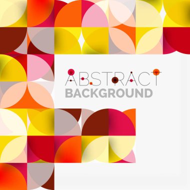 Modern geometrik arka plan daire