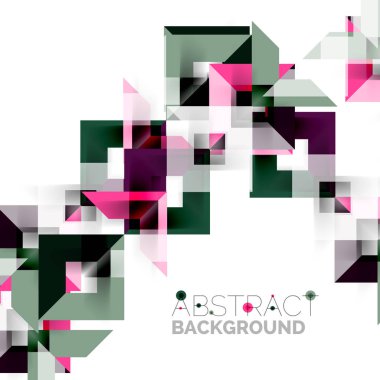 Beyaz Modern kare geometrik desen tasarım