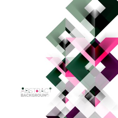 Beyaz Modern kare geometrik desen tasarım