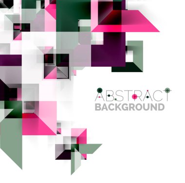 Beyaz Modern kare geometrik desen tasarım