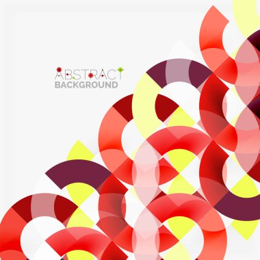 Modern geometrik desen tasarım gri arka plan üzerinde renkli halkalar