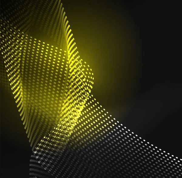 Modèle de conception d'onde de particules lumineuses — Image vectorielle