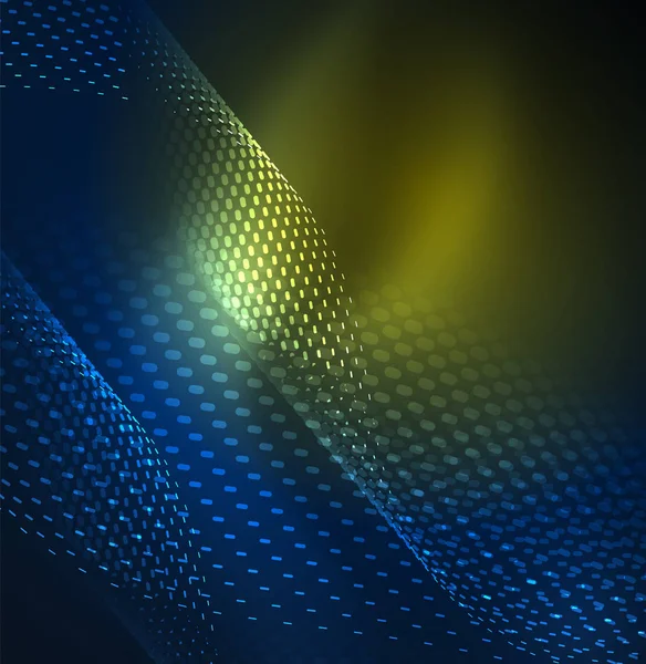 Tasarım şablonu parlayan parçacıkları dalga