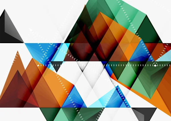 Plantilla abstracta geométrica triangular de tamaño a4 vector poli bajo — Archivo Imágenes Vectoriales