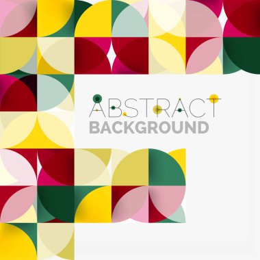 Modern geometrik arka plan daire