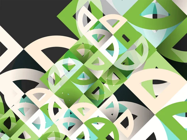 Kağıt daire kesim, mozaik mix geometrik desen tasarım