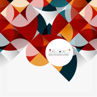 Modern geometrik arka plan daire