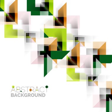 Beyaz Modern kare geometrik desen tasarım