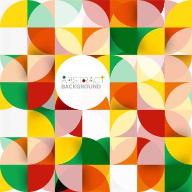 Modern geometrik arka plan daire