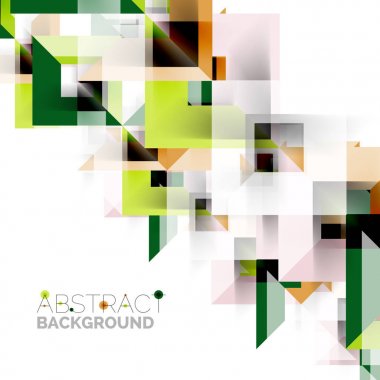 Beyaz Modern kare geometrik desen tasarım