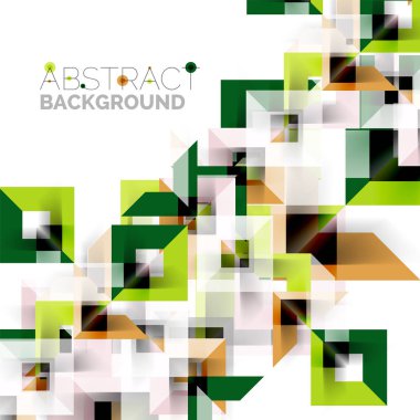 Beyaz Modern kare geometrik desen tasarım