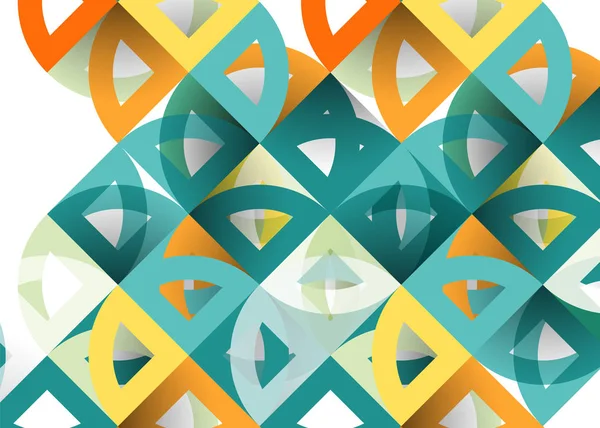 Kağıt daire kesim, mozaik mix geometrik desen tasarım