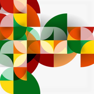 Modern geometrik arka plan daire