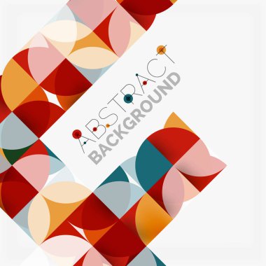 Modern geometrik arka plan daire