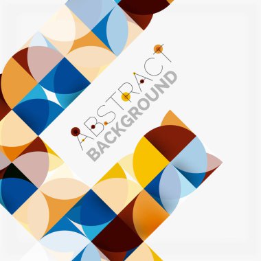 Modern geometrik arka plan daire