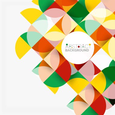 Modern geometrik arka plan daire