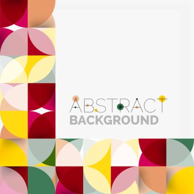 Modern geometrik arka plan daire