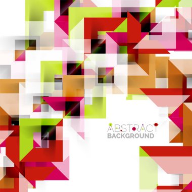 Beyaz Modern kare geometrik desen tasarım