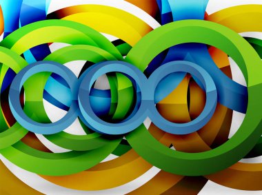 Vektör 3d yüzük tasarım arka plan