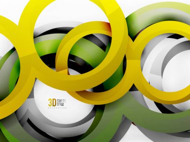 Vektör 3d yüzük tasarım arka plan