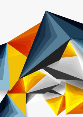 Vektör düşük Poli tarzı 3d üçgen çizgi