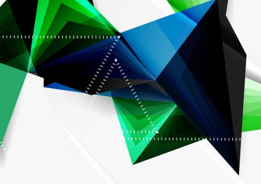 Vektör düşük Poli tarzı 3d üçgen çizgi