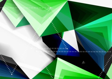 Vektör düşük Poli tarzı 3d üçgen çizgi