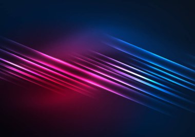 parlayan futuristik çizgiler